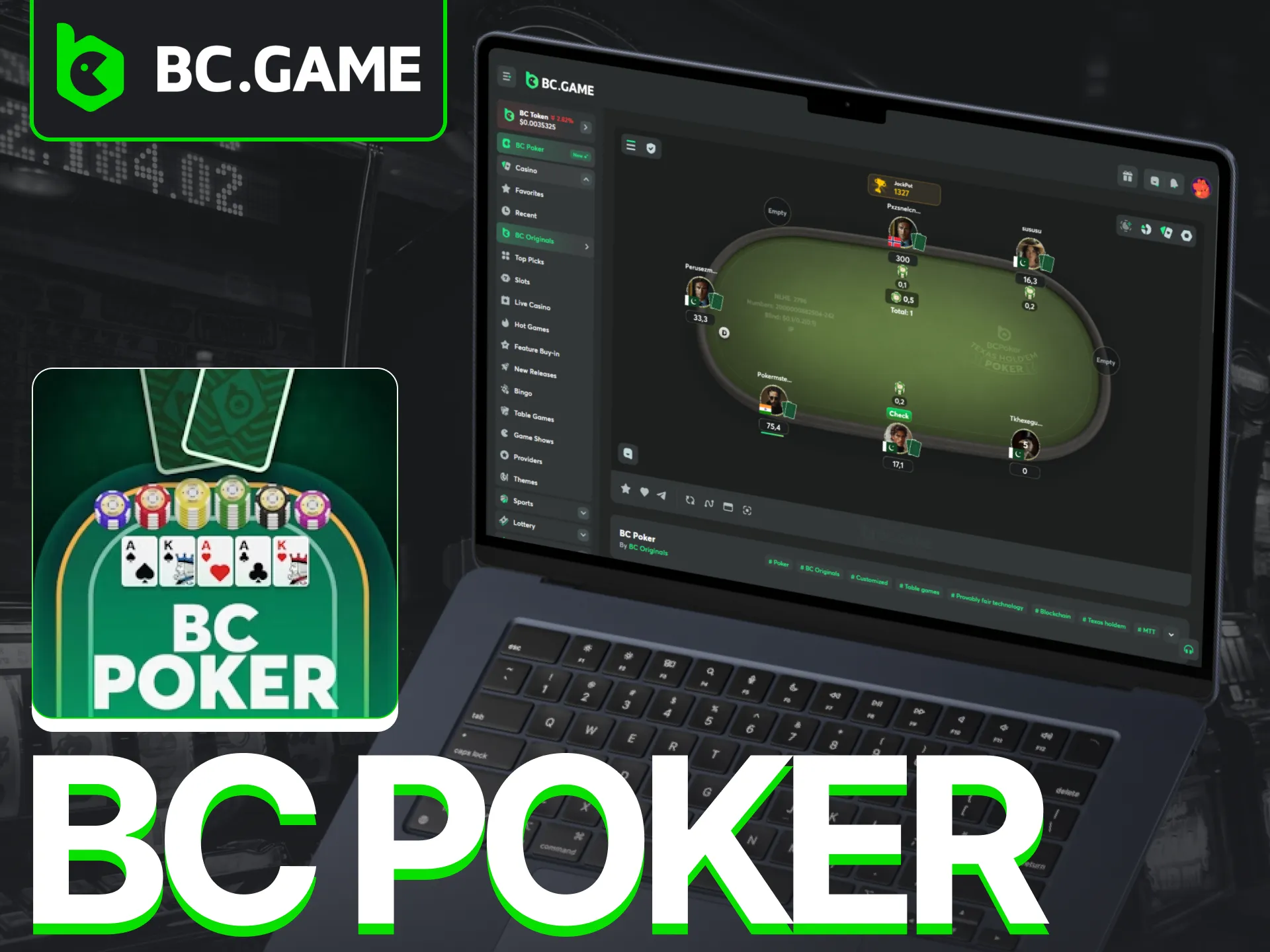 BC Game platform offers a fast-paced and strategic card game, BC Poker.
