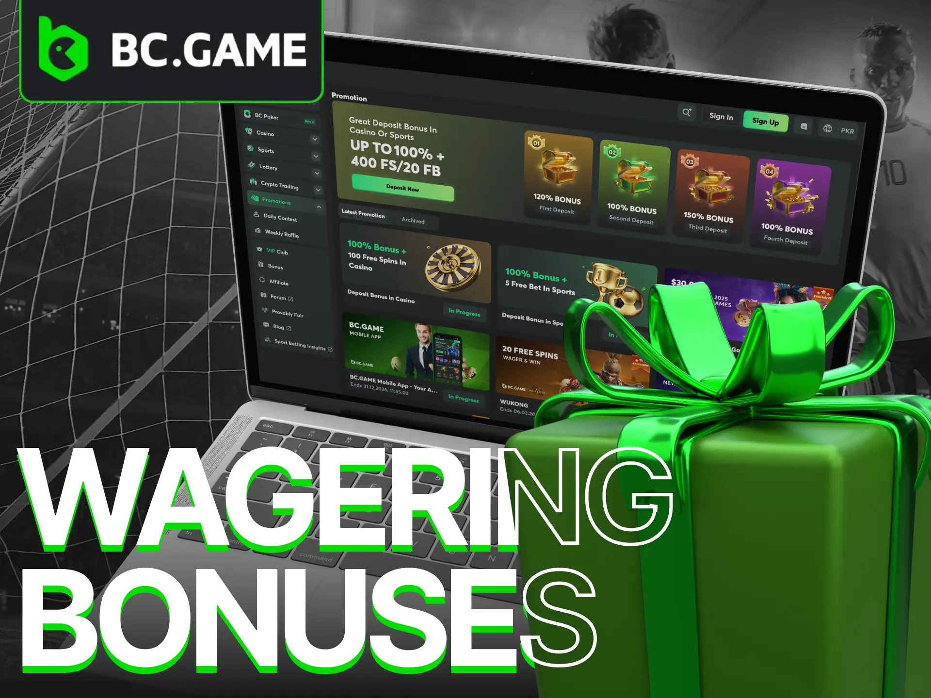 BC Game online casino offers players a large number of bonuses.