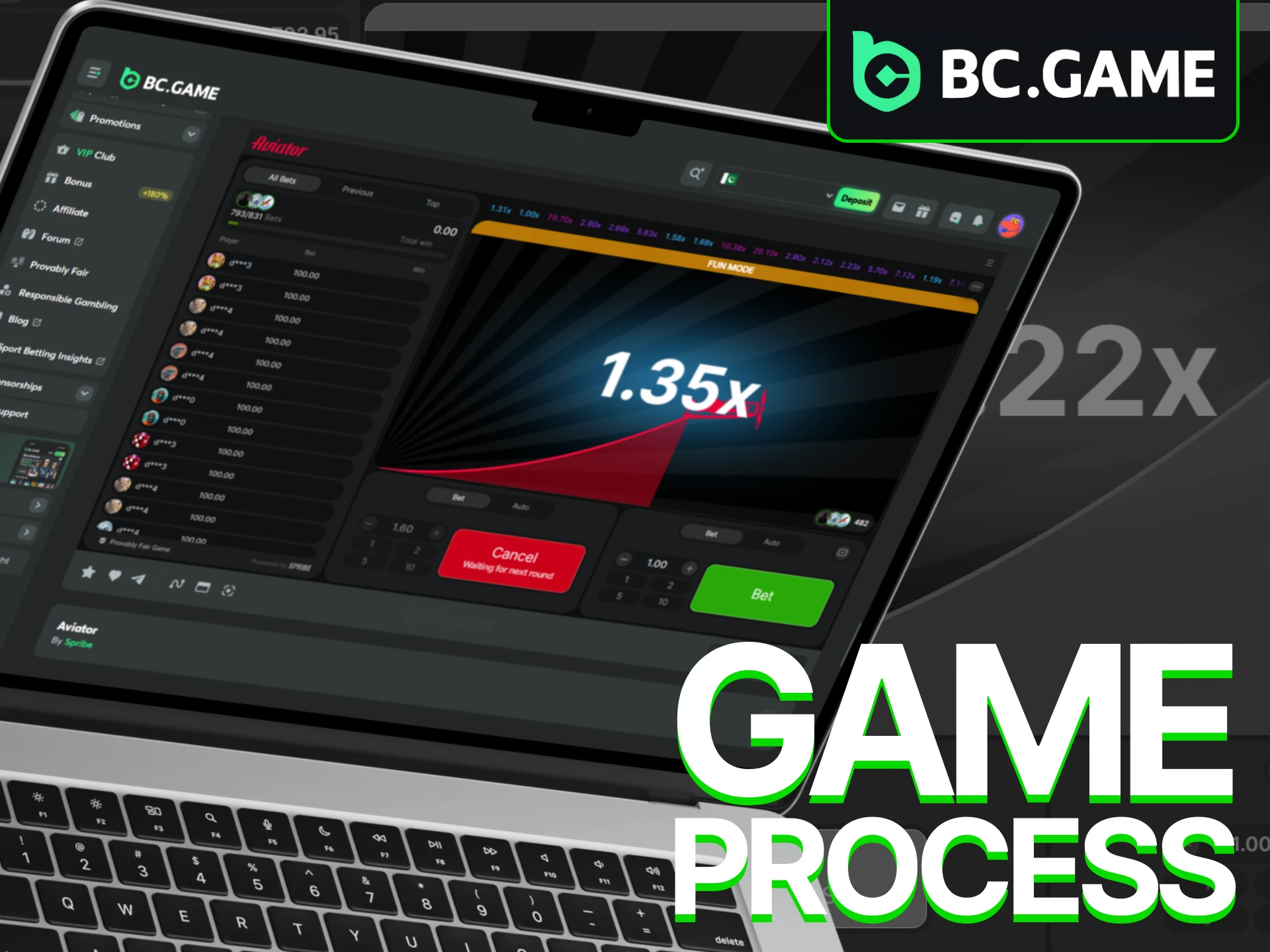 Learn how to bet and win in the Aviator game at BC Game Casino.