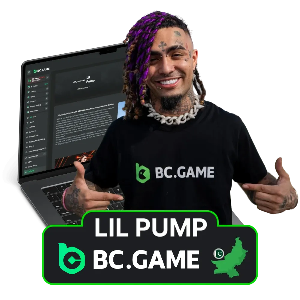 Lil Pump has partnered with the BC Game platform.